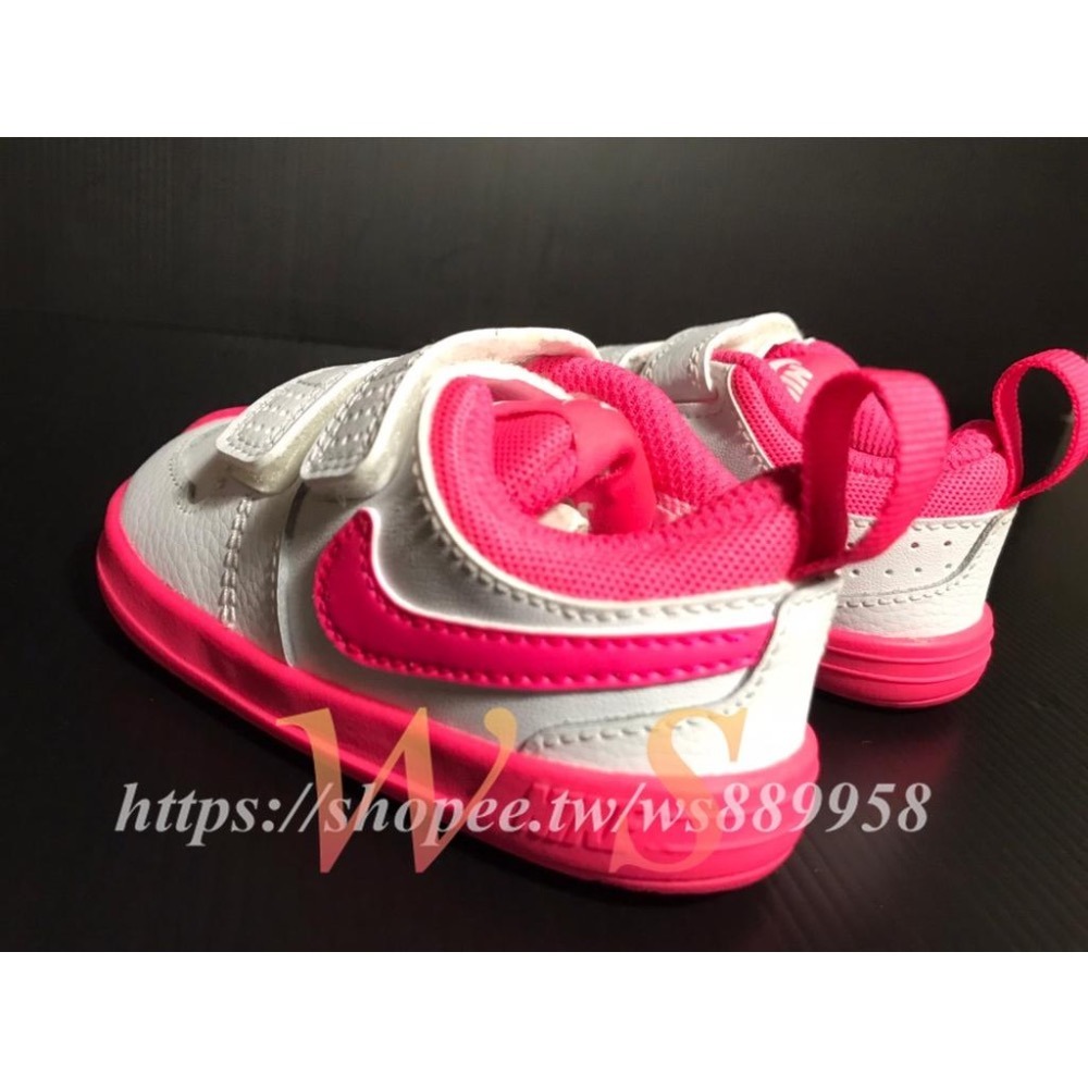 【WS】NIKE KIDS PICO 5 (TDV) 童鞋 小童 白桃粉 運動 休閒 布鞋 學步鞋 AR4162-104-細節圖4