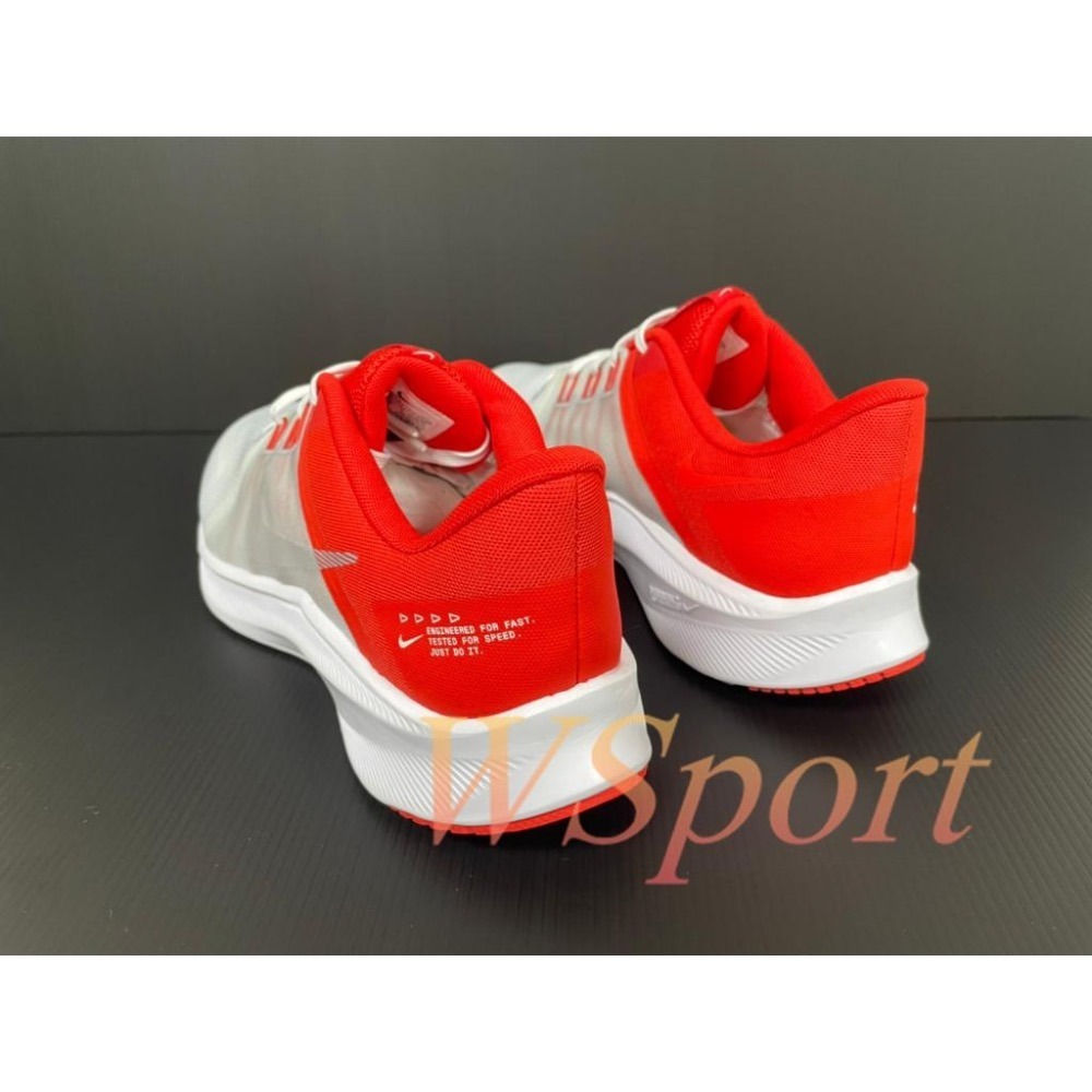 【WS】NIKE QUEST4 男鞋 灰橘 透氣 運動 跑步 慢跑鞋 DA1105-100-細節圖3