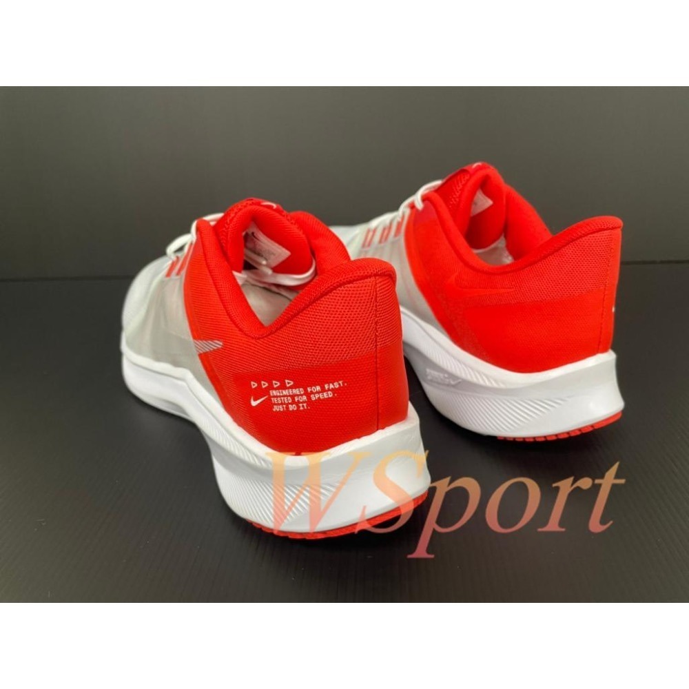 【WS】NIKE QUEST4 男鞋 灰橘 透氣 運動 跑步 慢跑鞋 DA1105-100-細節圖4