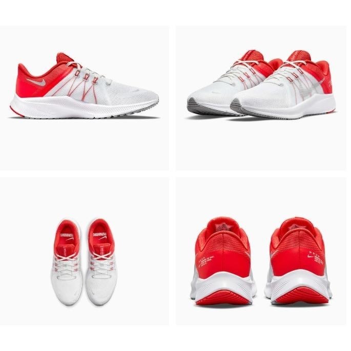 【WS】NIKE QUEST4 男鞋 灰橘 透氣 運動 跑步 慢跑鞋 DA1105-100-細節圖7