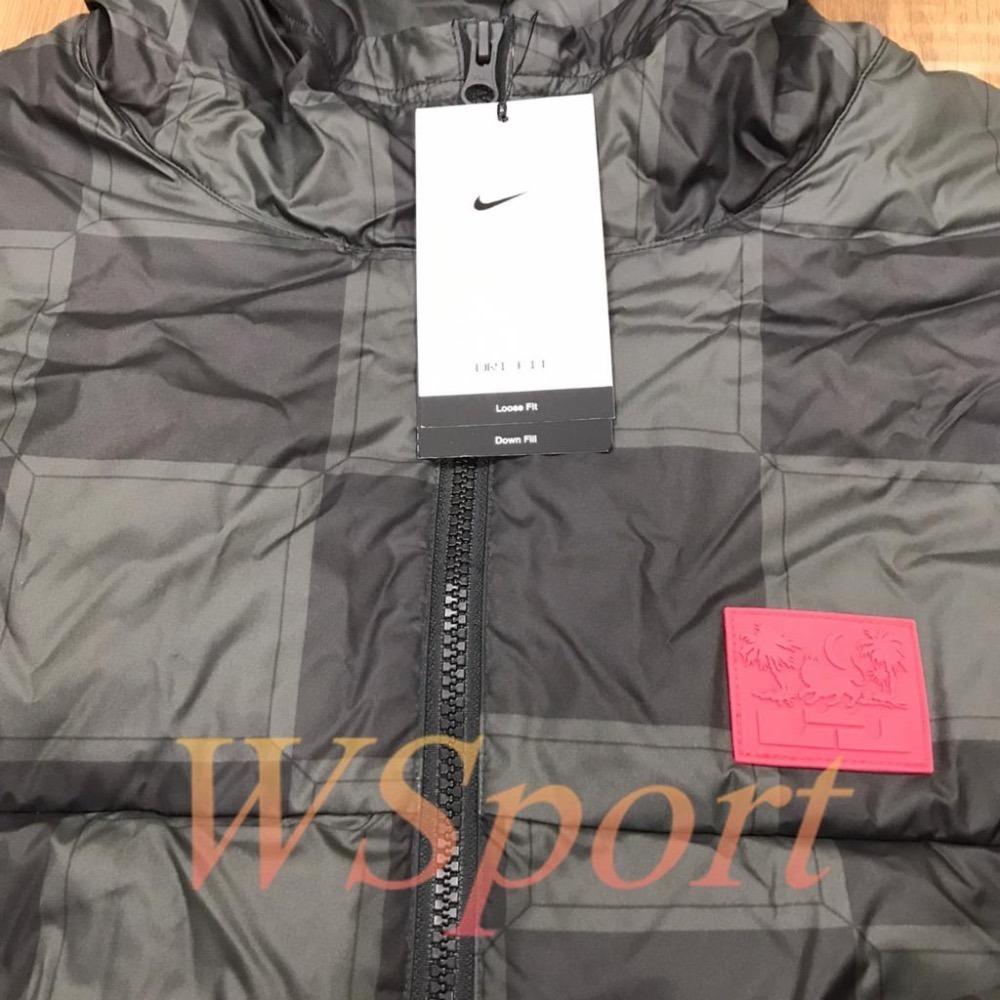 【WS】NIKE LBJ OTW JKT DOWN 男款 小皇帝 格紋 運動 長袖 連帽外套 DA6718-010-細節圖8