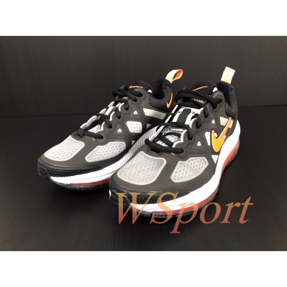 【WS】 NIKE AIR MAX GENOME (GS) 童鞋 黑橘 運動 緩震 大氣墊 休閒鞋 CZ4652-002-細節圖2