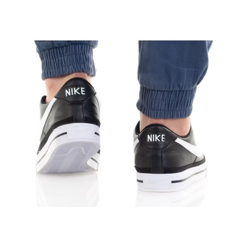 【WS】NIKE COURT LEGACY NN 男 黑白 皮革 復古 板鞋 運動 休閒鞋 工作鞋 DH3162-001-細節圖4