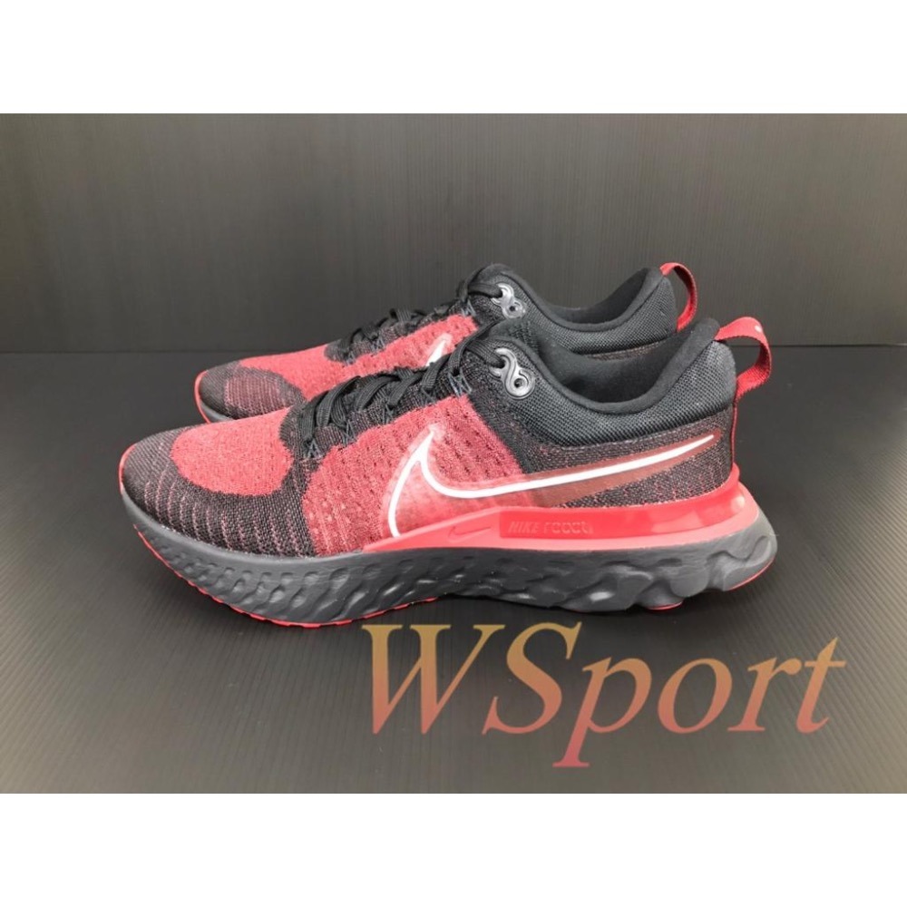 【WS】NIKE REACT INFINITY RUN FK 2 男 黑紅  襪套 跑步 慢跑鞋 CT2357-006-細節圖3