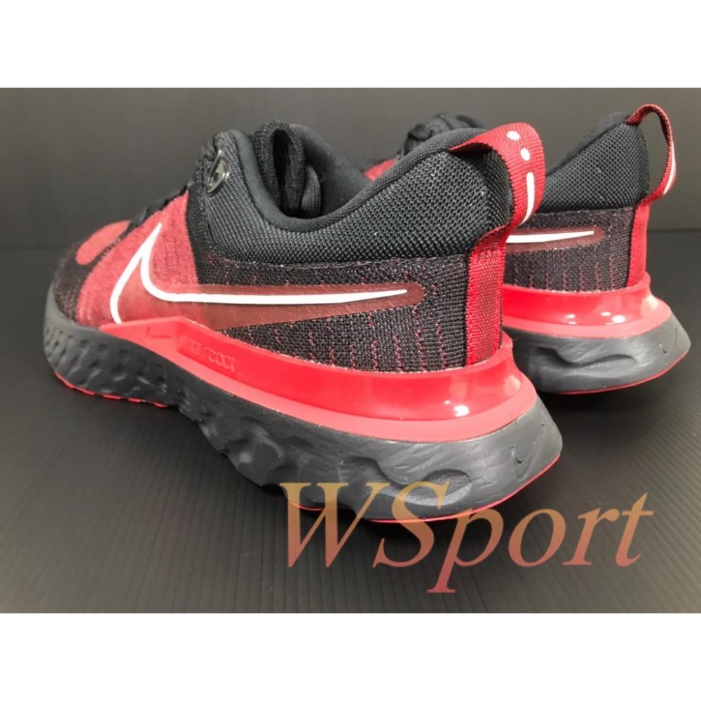 【WS】NIKE REACT INFINITY RUN FK 2 男 黑紅  襪套 跑步 慢跑鞋 CT2357-006-細節圖6