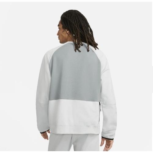 【WS】NIKE NSW TEE 灰 男衣 基本款 運動 休閒 拼接 復古 上衣 大學T DD5258-077-細節圖3