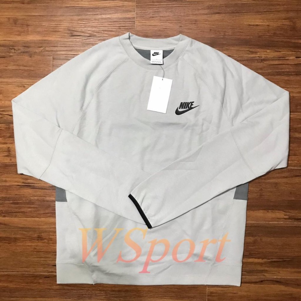 【WS】NIKE NSW TEE 灰 男衣 基本款 運動 休閒 拼接 復古 上衣 大學T DD5258-077-細節圖5