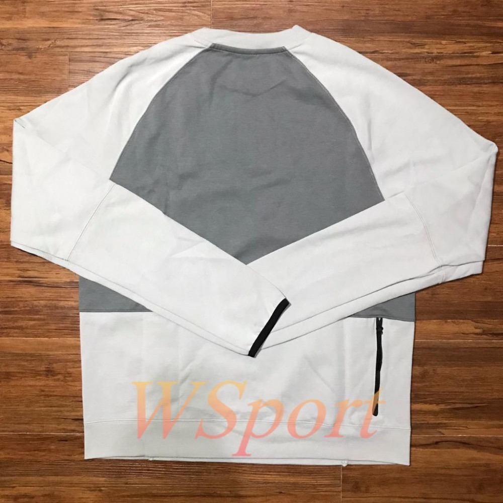【WS】NIKE NSW TEE 灰 男衣 基本款 運動 休閒 拼接 復古 上衣 大學T DD5258-077-細節圖7