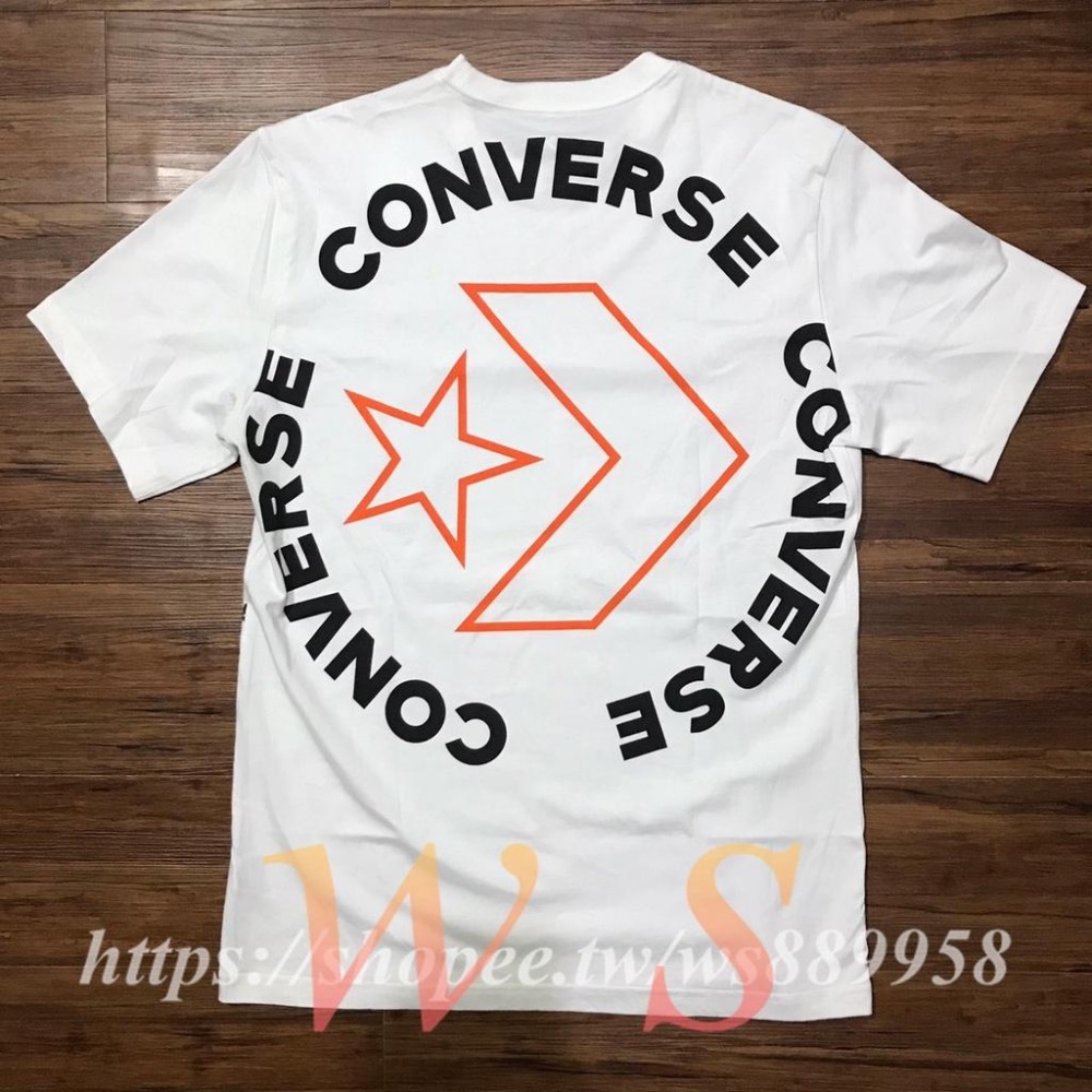 【WS】CONVERSE Star Chevron Circle SS TEE 男款 大LOGO 運動 休閒 短T 短袖-細節圖4