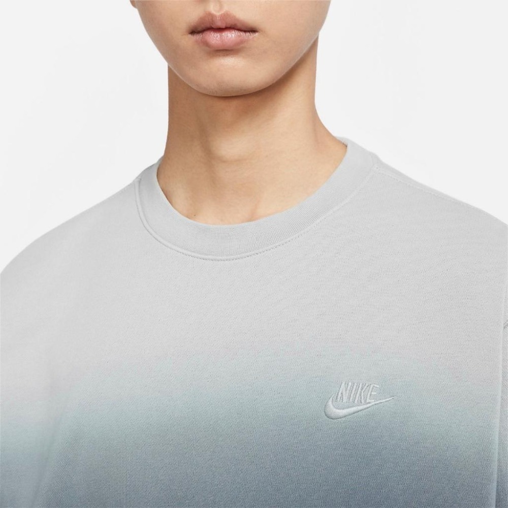 【WS】NIKE NSW CLUB CREW DIP DYE 男 刺繡 漸層 長袖 上衣 大學T DQ4628-070-細節圖3