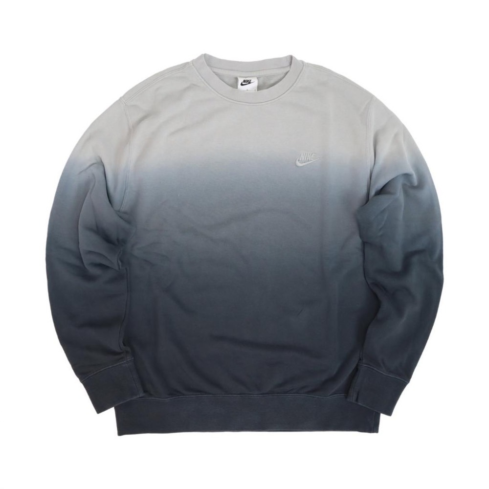 【WS】NIKE NSW CLUB CREW DIP DYE 男 刺繡 漸層 長袖 上衣 大學T DQ4628-070-細節圖7