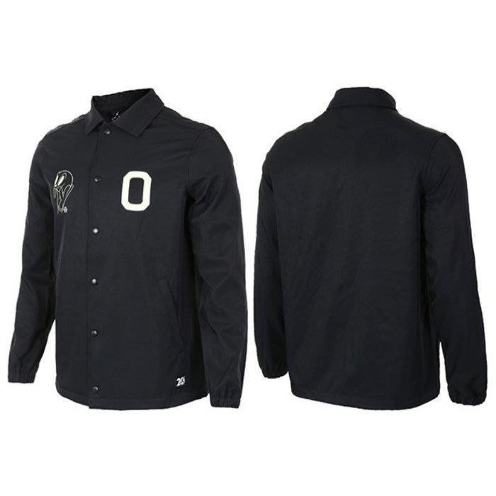 【WS】NIKE AIR JORDAN 11 COACH JKT 黑色 男 夜光 防潑水 教練外套 819120-010-細節圖3