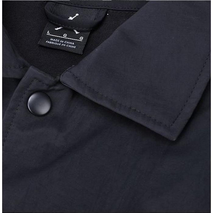 【WS】NIKE AIR JORDAN 11 COACH JKT 黑色 男 夜光 防潑水 教練外套 819120-010-細節圖4