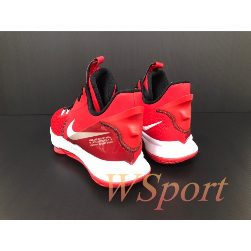 【WS】NIKE ZOOM LEBRON WITNESS 5 大學紅 LBJ 小皇帝 籃球鞋 CQ9380-601-細節圖3