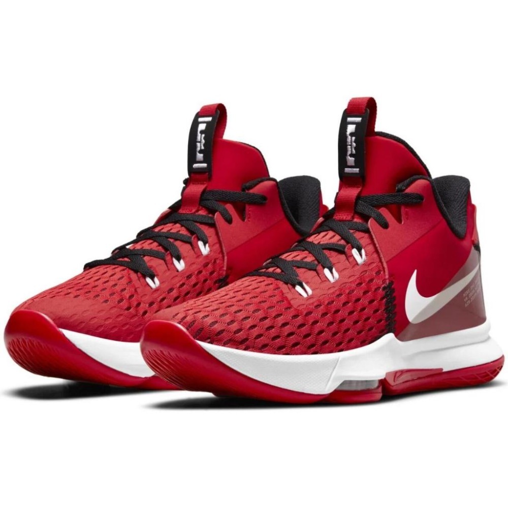 【WS】NIKE ZOOM LEBRON WITNESS 5 大學紅 LBJ 小皇帝 籃球鞋 CQ9380-601-細節圖5