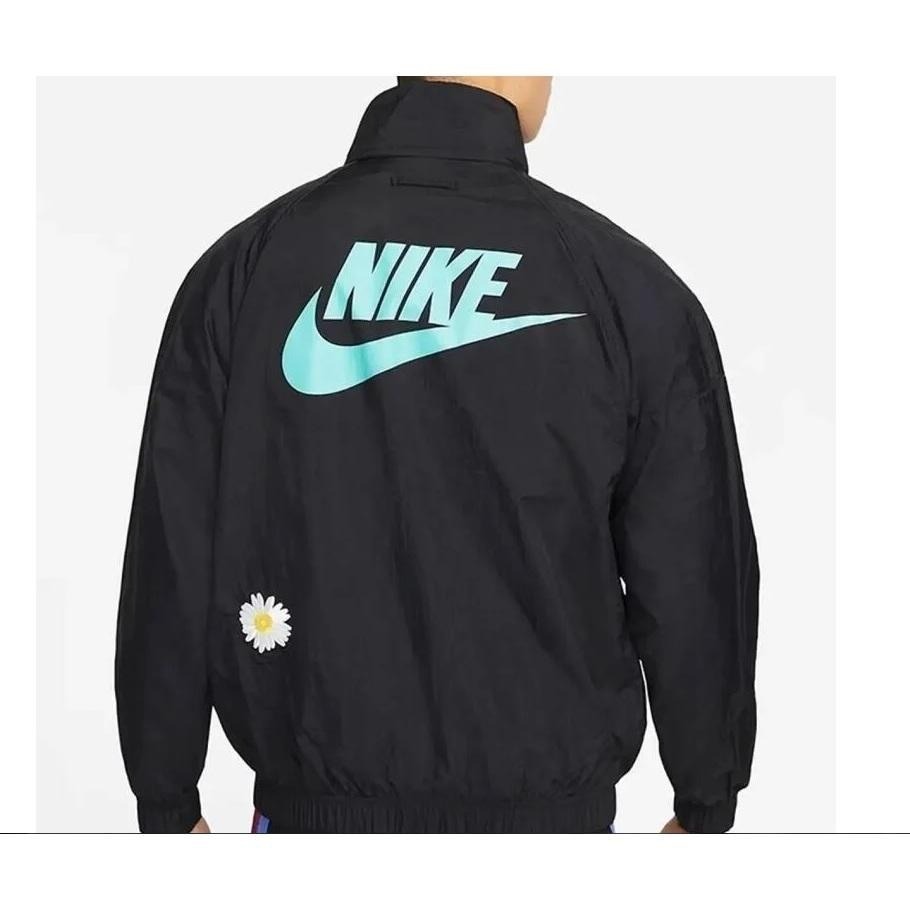 【WS】NIKE NSW 男款 立領外套 防風外套 小花 復古 連帽 帽子收納 寬鬆 DM5021-010-細節圖2