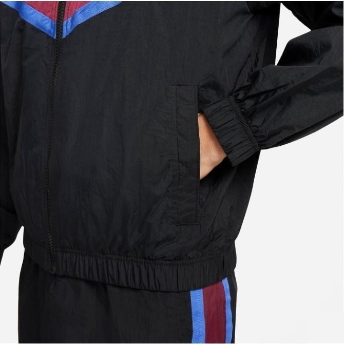 【WS】NIKE NSW 男款 立領外套 防風外套 小花 復古 連帽 帽子收納 寬鬆 DM5021-010-細節圖5