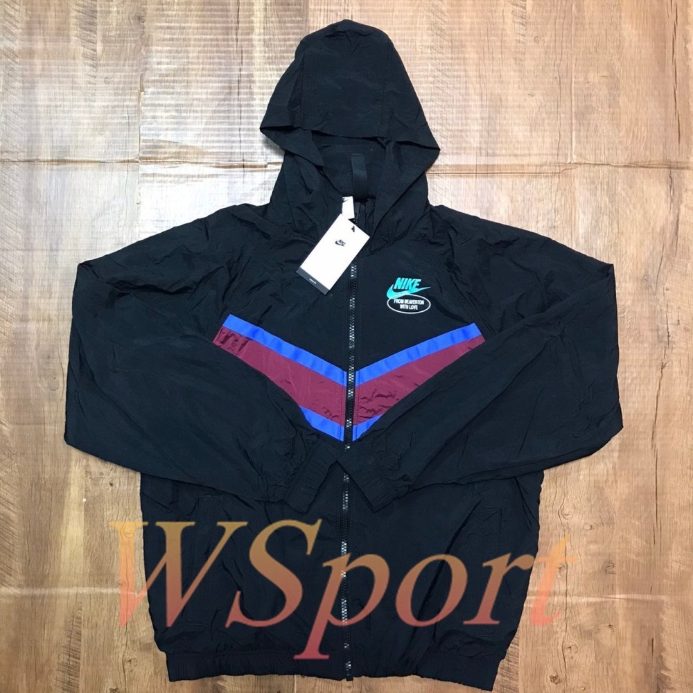 【WS】NIKE NSW 男款 立領外套 防風外套 小花 復古 連帽 帽子收納 寬鬆 DM5021-010-細節圖7