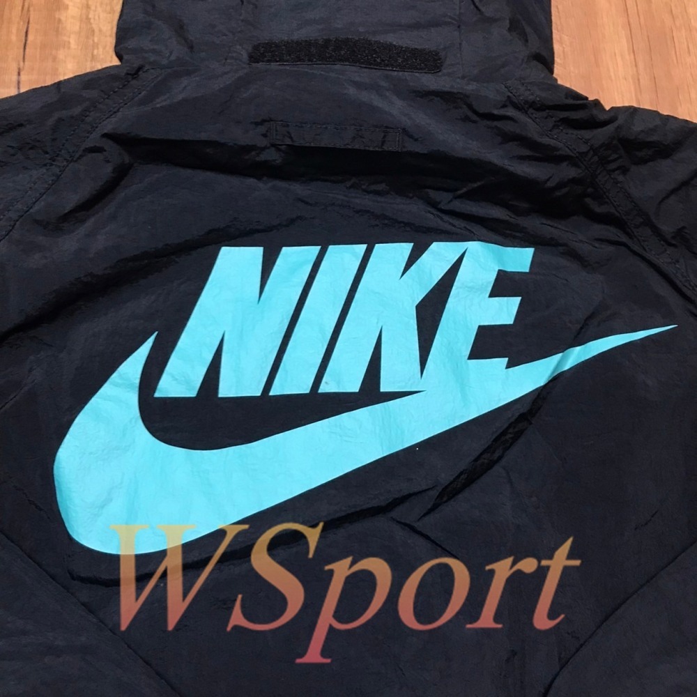 【WS】NIKE NSW 男款 立領外套 防風外套 小花 復古 連帽 帽子收納 寬鬆 DM5021-010-細節圖10