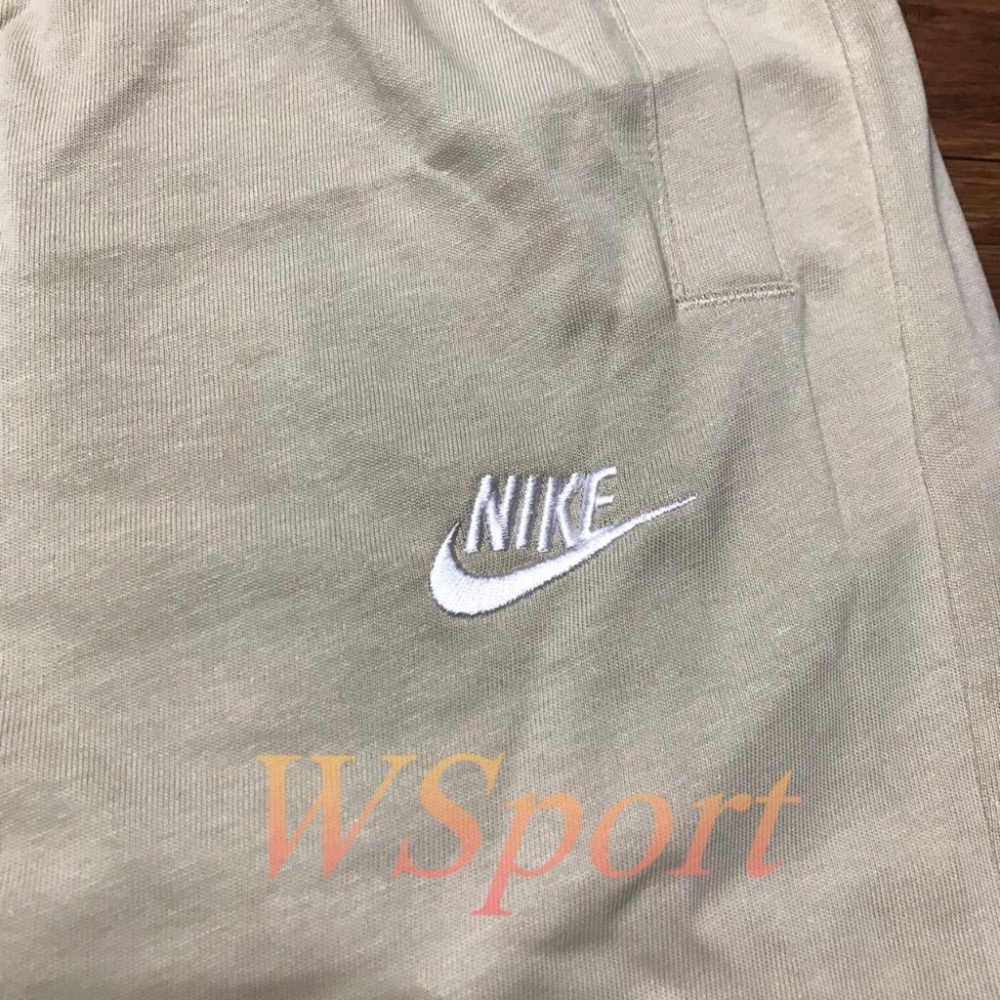 【WS】NIKE AS M NSW CLUB SHORT JSY 男褲 奶茶色 刺繡 休閒 短褲 BV2773-224-細節圖3