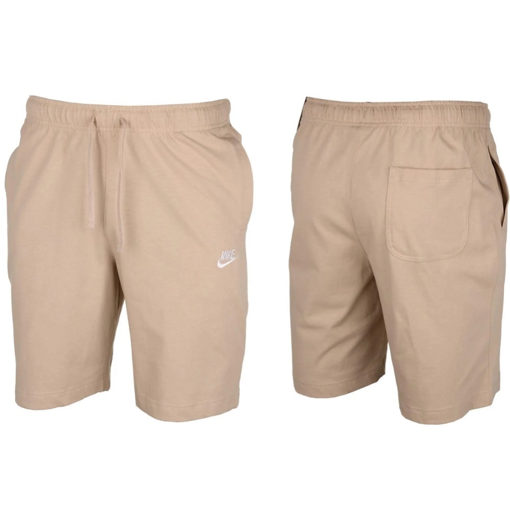 【WS】NIKE AS M NSW CLUB SHORT JSY 男褲 奶茶色 刺繡 休閒 短褲 BV2773-224-細節圖6