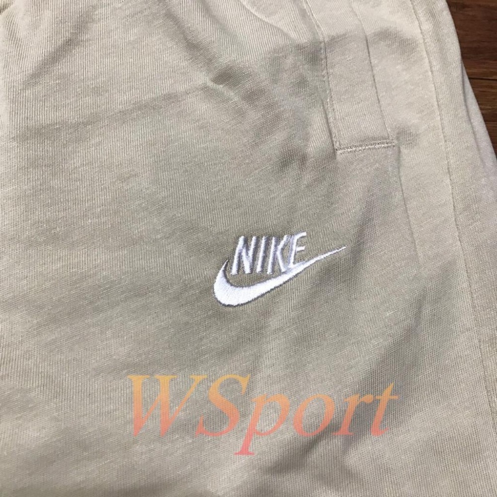 【WS】NIKE AS M NSW CLUB SHORT JSY 男褲 奶茶色 刺繡 休閒 短褲 BV2773-224-細節圖9