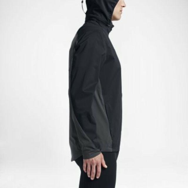 【WS】NIKE SHIELD 黑灰 防風外套 慢跑 健身 運動外套 防潑水 可拆帽 男生 801784-011-細節圖2