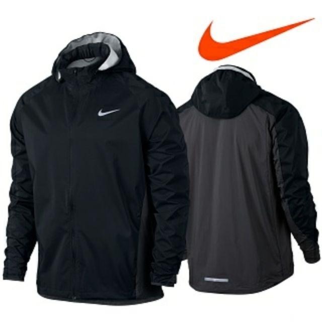 【WS】NIKE SHIELD 黑灰 防風外套 慢跑 健身 運動外套 防潑水 可拆帽 男生 801784-011-細節圖5