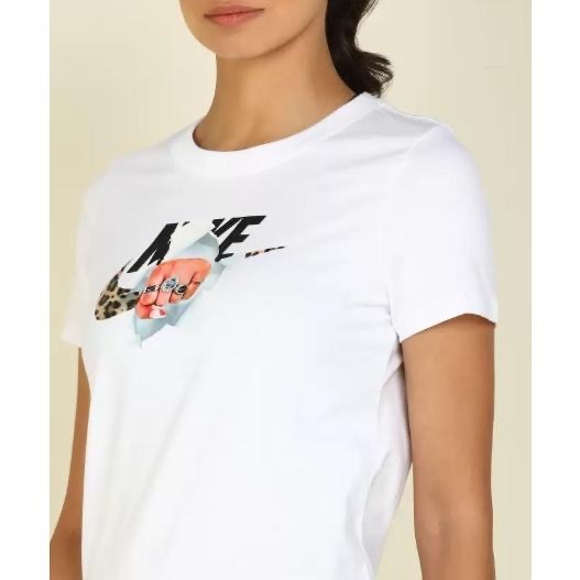 【WS】NIKE AS W NSW 女款 白 鑽石 上衣 運動 休閒 短T 短袖 DD1484-100-細節圖3