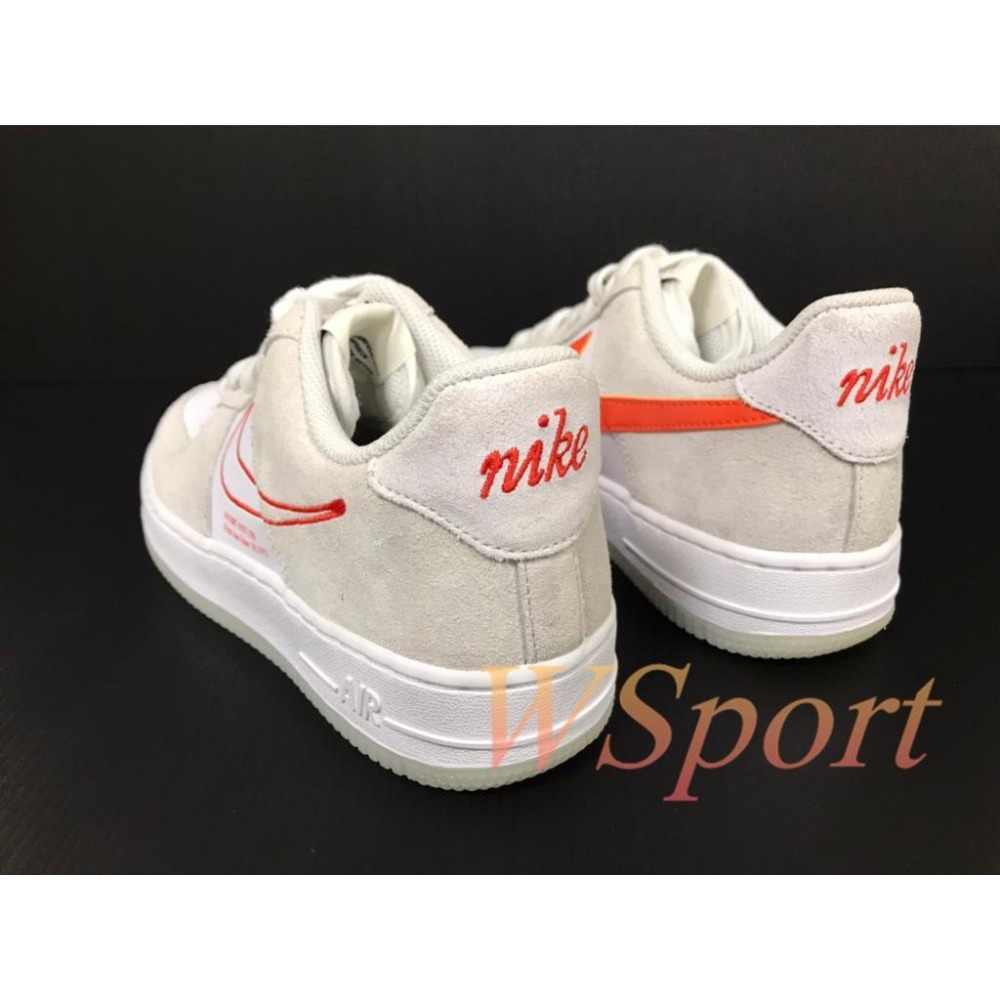 【WS】 NIKE AIR FORCE 1 07 SE 白橘 休閒鞋 女鞋 板鞋 休閒鞋 DA8302-101-細節圖3