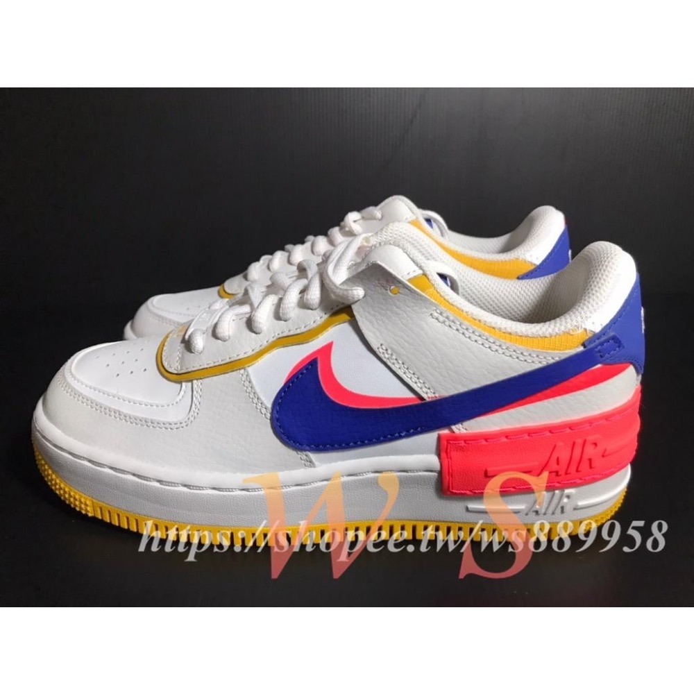 【WS】NIKE W AIR FORCE 1 SHADOW 女款 增高 厚底 馬卡龍 休閒鞋 CI0919-105-細節圖4