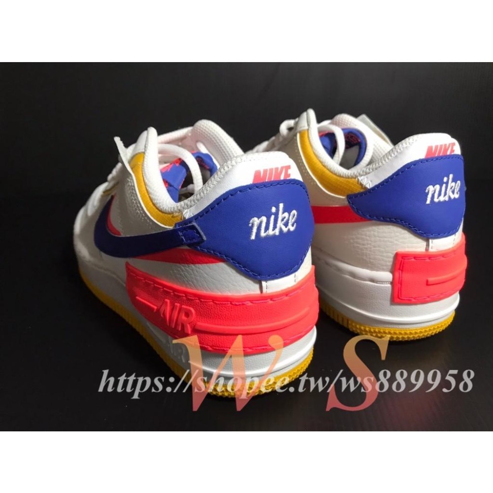 【WS】NIKE W AIR FORCE 1 SHADOW 女款 增高 厚底 馬卡龍 休閒鞋 CI0919-105-細節圖6