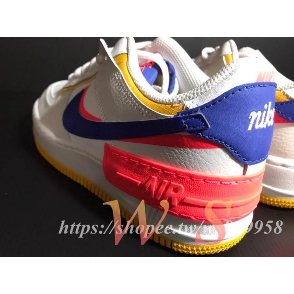 【WS】NIKE W AIR FORCE 1 SHADOW 女款 增高 厚底 馬卡龍 休閒鞋 CI0919-105-細節圖7