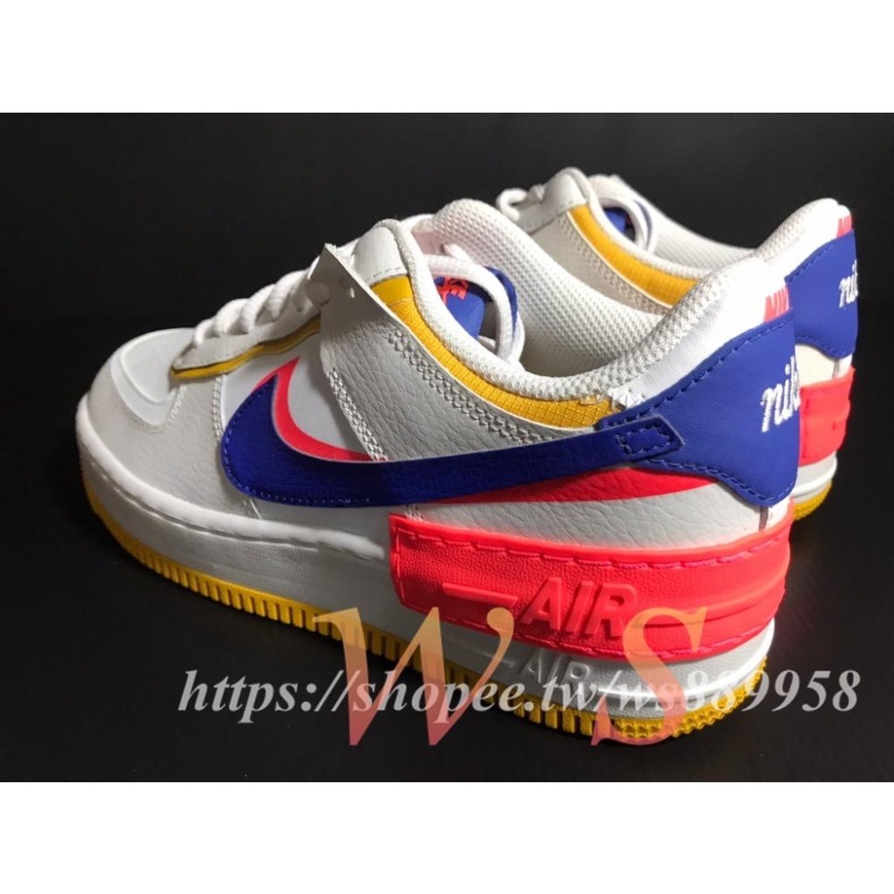 【WS】NIKE W AIR FORCE 1 SHADOW 女款 增高 厚底 馬卡龍 休閒鞋 CI0919-105-細節圖8