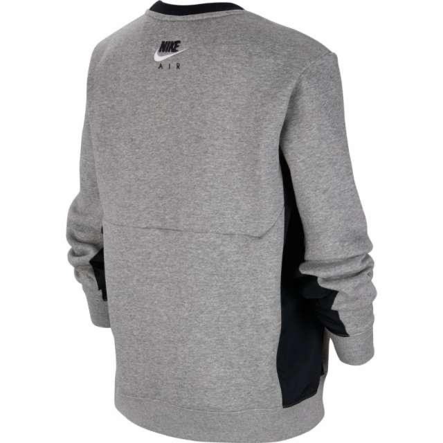 【WS】NIKE B NSW AIR LS CREW 灰 基本款 長袖 加絨 大學T 童裝 CU9210-063-細節圖2