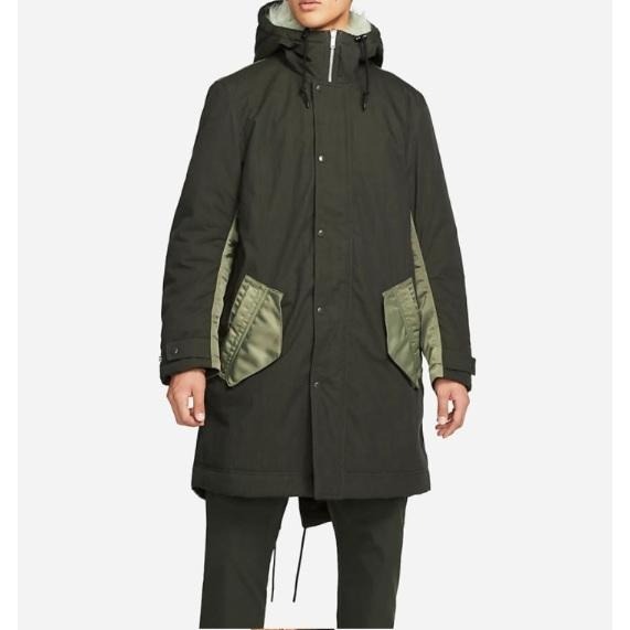 【WS】NIKE NSW Therma-Fit 男款 休閒 長版 保暖 連帽 雙面穿 外套 大衣 DD6776-355-細節圖2