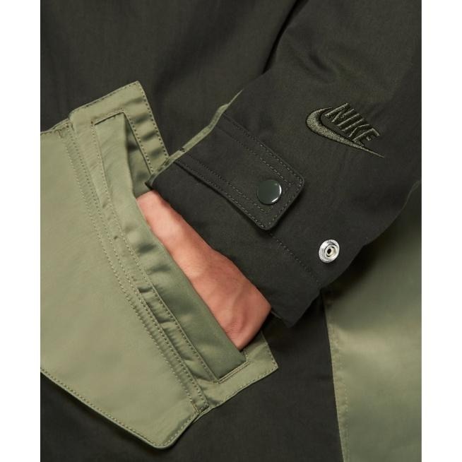 【WS】NIKE NSW Therma-Fit 男款 休閒 長版 保暖 連帽 雙面穿 外套 大衣 DD6776-355-細節圖4