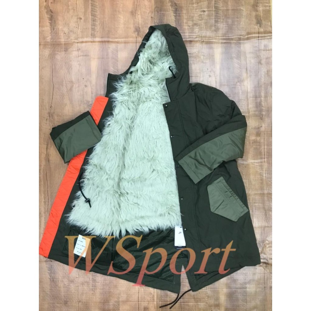 【WS】NIKE NSW Therma-Fit 男款 休閒 長版 保暖 連帽 雙面穿 外套 大衣 DD6776-355-細節圖8