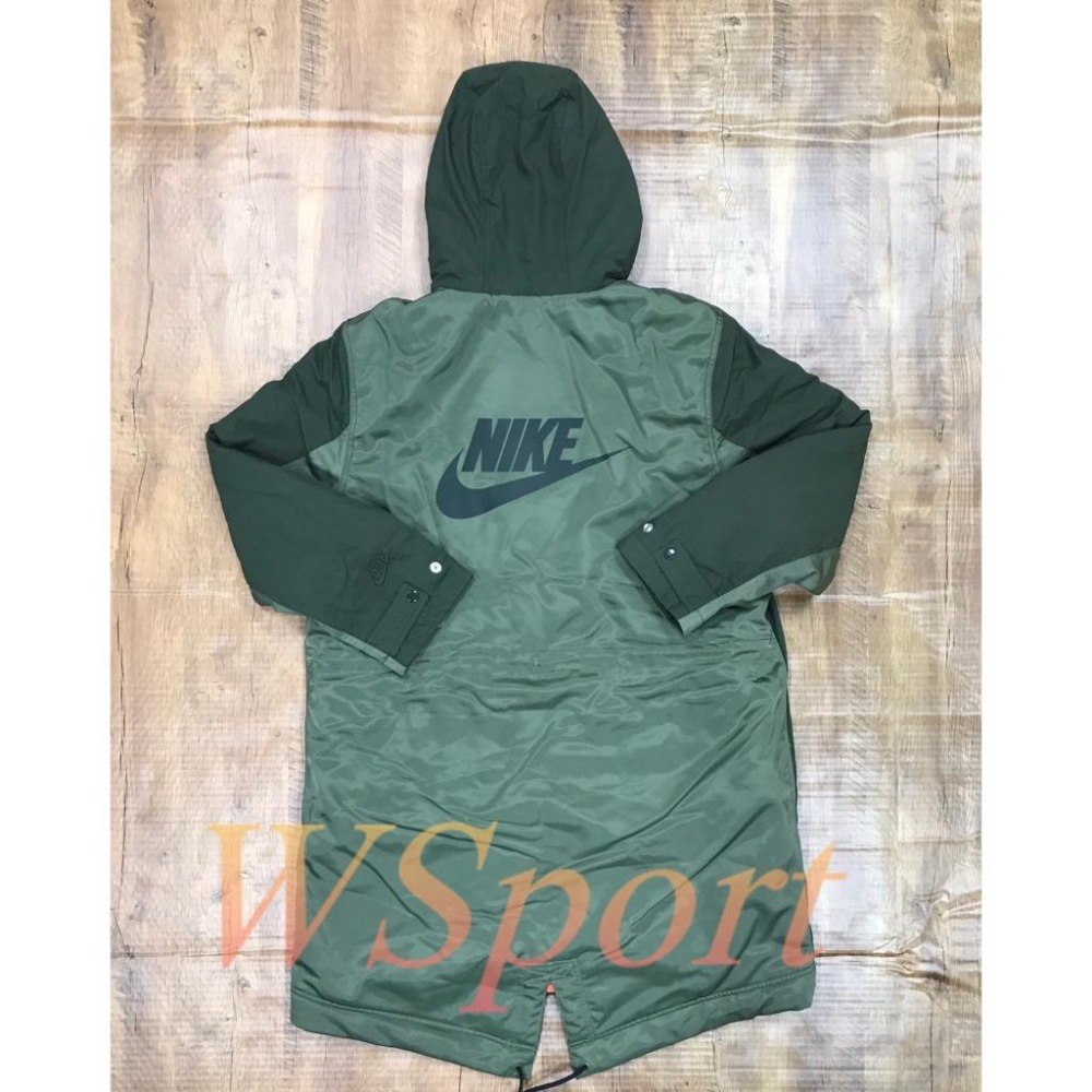 【WS】NIKE NSW Therma-Fit 男款 休閒 長版 保暖 連帽 雙面穿 外套 大衣 DD6776-355-細節圖9