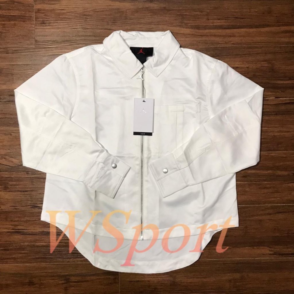 【WS】NIKE JORDAN CLASSICS 白 女款 復古 運動 休閒 襯衫 夾克 外套 DD7084-100-細節圖6