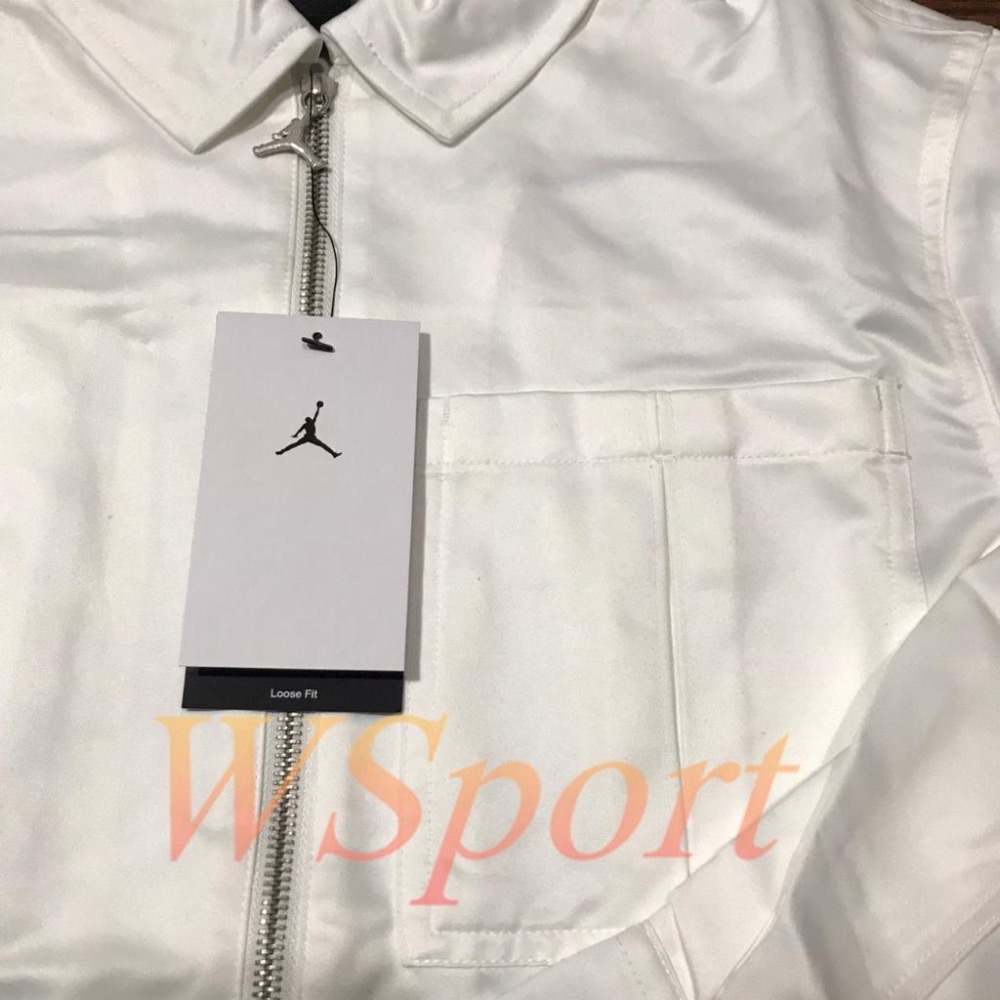 【WS】NIKE JORDAN CLASSICS 白 女款 復古 運動 休閒 襯衫 夾克 外套 DD7084-100-細節圖7