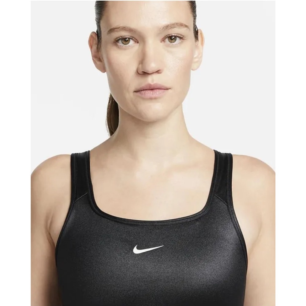 【WS】NIKE SWOOSH SHINE BRA 中度支撐 訓練 慢跑 運動 內衣 DD1439-010-細節圖6