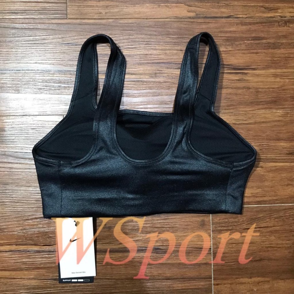 【WS】NIKE SWOOSH SHINE BRA 中度支撐 訓練 慢跑 運動 內衣 DD1439-010-細節圖9