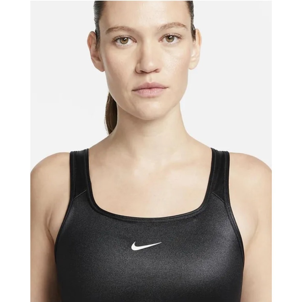 【WS】NIKE SWOOSH SHINE BRA 中度支撐 訓練 慢跑 運動 內衣 DD1439-010-細節圖4