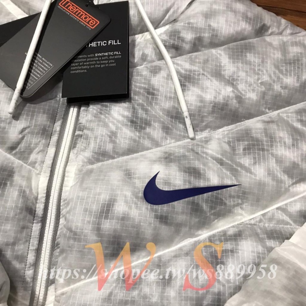 【WS】NIKE NSW SYN JKT OTW M2Z 白 女款 運動 休閒 保暖 外套 羽絨服 CZ1908-121-細節圖6