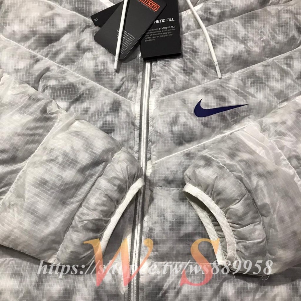 【WS】NIKE NSW SYN JKT OTW M2Z 白 女款 運動 休閒 保暖 外套 羽絨服 CZ1908-121-細節圖7
