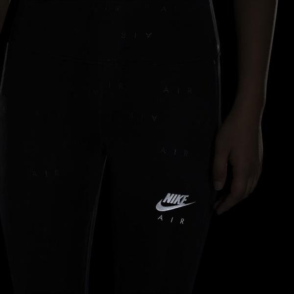 【WS】NIKE AIR 女裝 長褲 7/8 緊身褲 黑 針織 高腰 反光 跑步 運動 健身 CU3352-010-細節圖5