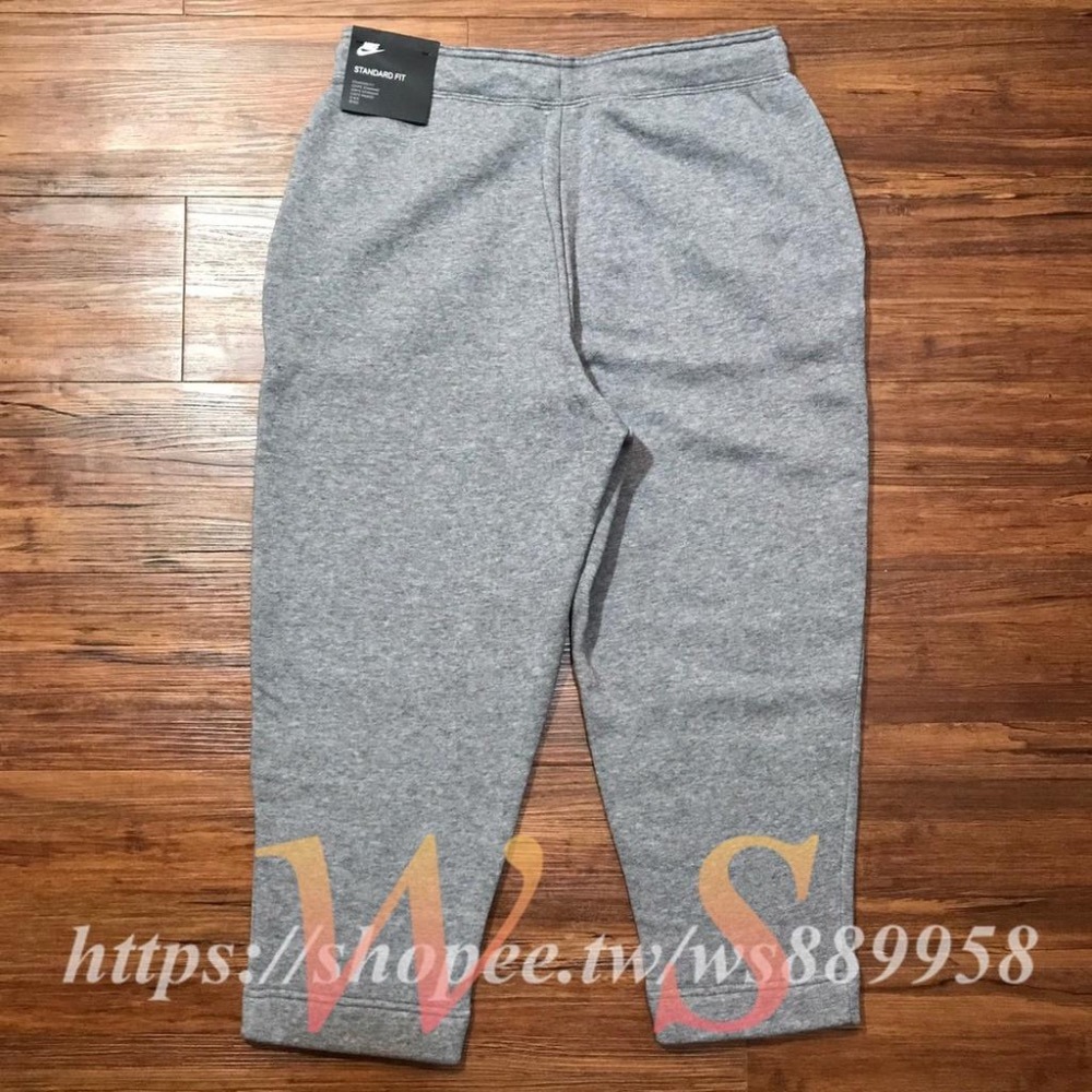 【WS】NIKE AS W NSW 女款 灰黑 基本 LOGO 運動 休閒褲 棉褲 長褲 七分 857393-091-細節圖2