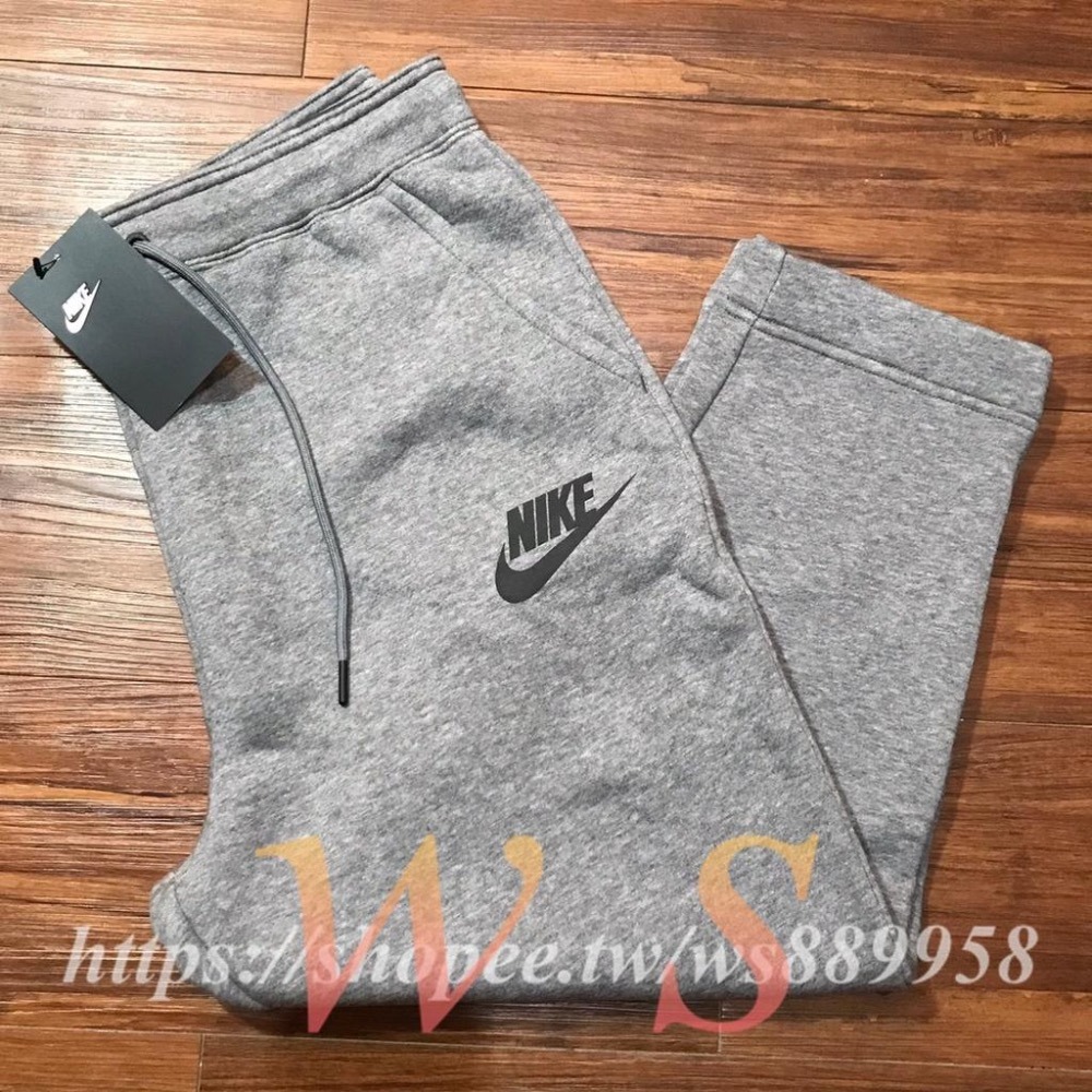 【WS】NIKE AS W NSW 女款 灰黑 基本 LOGO 運動 休閒褲 棉褲 長褲 七分 857393-091-細節圖3