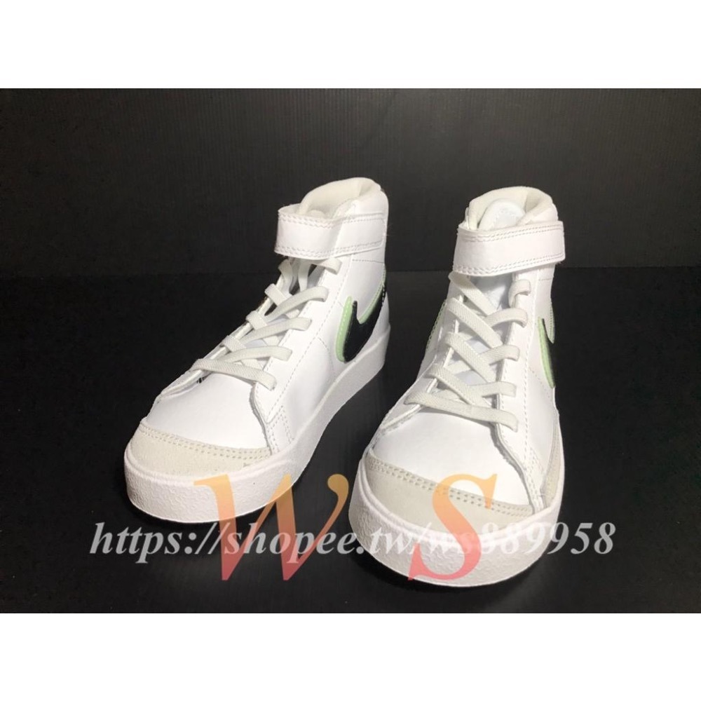 【WS】NIKE BLAZER MID ＇77 (PS ) 童鞋 運動 復古 休閒 滑板鞋 休閒鞋 DD1848-100-細節圖6
